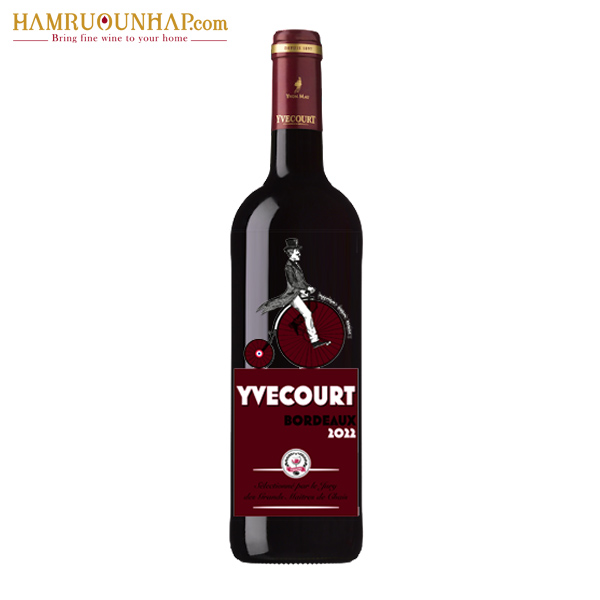 Rượu Vang Đỏ Yvecourt Bordeaux Rouge 2022