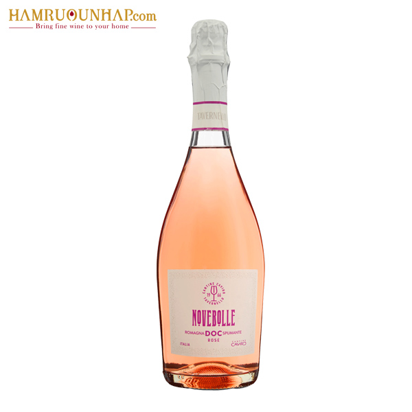 Rượu vang sủi hồng Tavernello Novebolle Romagna Spumante Rosé Extra Dry | HẦM RƯỢU NHẬP