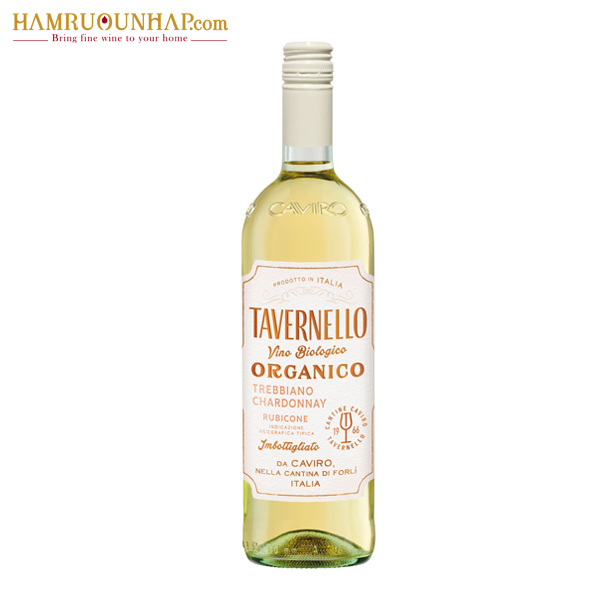 Rượu vang trắng Tavernello Organico Trebbiano Chardonnay Rubicone | HẦM RƯỢU NHẬP