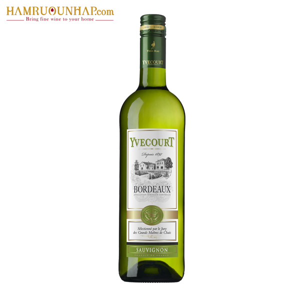 Rượu Vang Trắng Yvecourt Bordeaux Blanc nhãn cũ