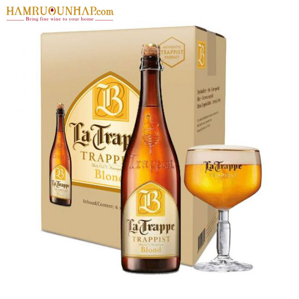Bia Hà Lan La Trappe Blond 750ml - Thùng 6 chai