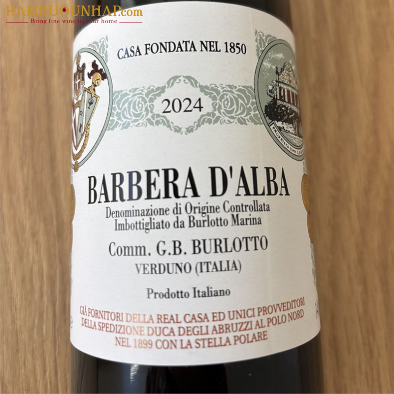 Comm. G.B. Burlotto Barbera d’Alba